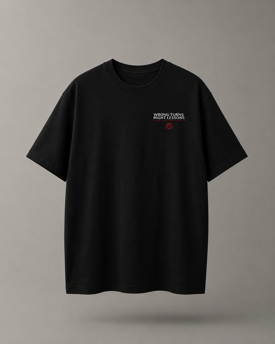 Wrong Turn Oversized T-Shirt – Black