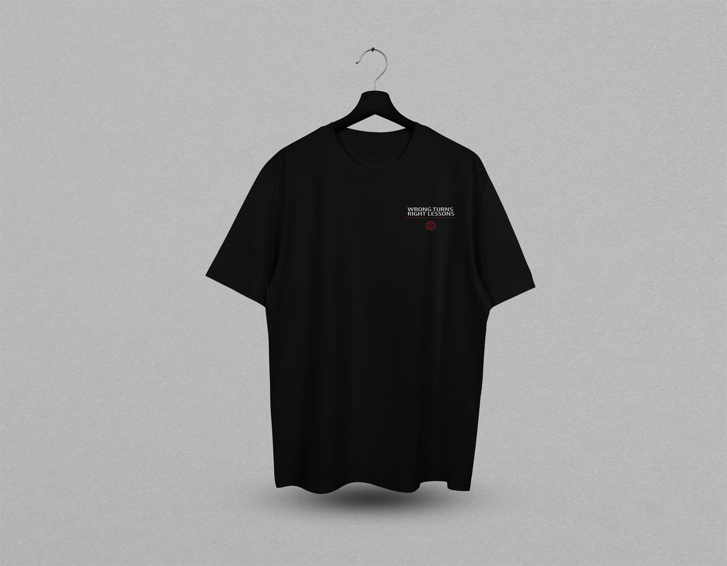 Wrong Turn Oversized T-Shirt – Black
